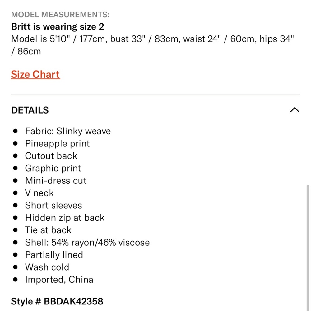 FINAL PRICE LAST CHANCE Summer dress by BB Dakota, size 10 - Picture 5 of 5